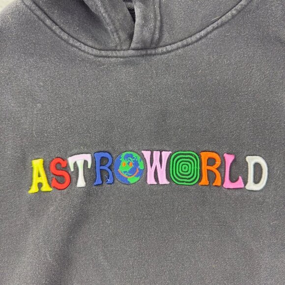 Travis Scott Astroworld Wish You Were Here Black Hoodie M - Picture 4 of 13